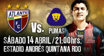 Atlante vs Pumas – 14 Abril 2012 – Andres Quintana Roo