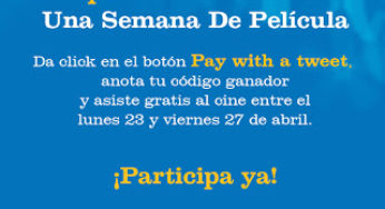 Cine Gratis con Cinepolis del 23 al 27 de Abril