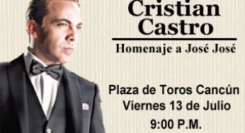 Cristian Castro en Cancun – 13 de Julio – Plaza de Toros
