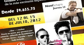 Music Beach Fest 2012 -Riviera Maya – 12 – 15 Julio – Noel Schajris, Playa Limbo, Plastilina Mosh