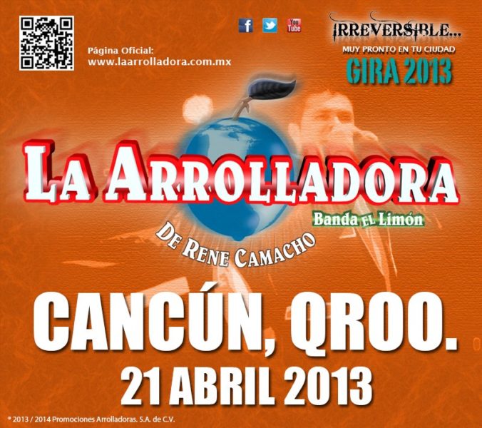 La Arrolladora en Cancun 2013