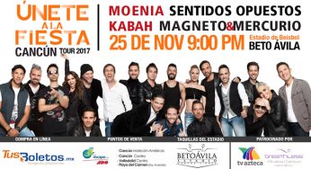 Únete a la Fiesta en Cancún – 25 de Noviembre – Est. Beto Ávila