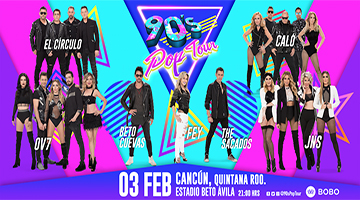 90s pop tour cancun elenco