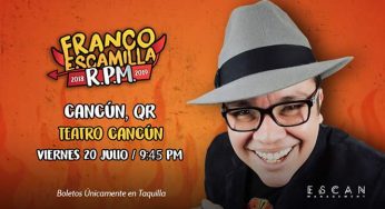 Franco Escamilla en Cancún – Viernes 20 de Julio 2018 – Teatro de…