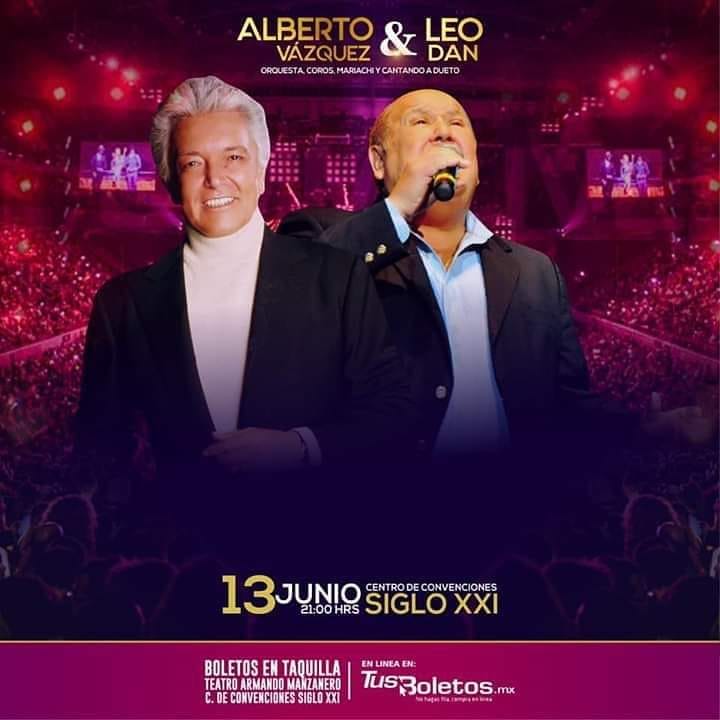 Leo Dan y Alberto Vázquez en Mérida