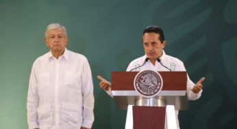 Reconoce López Obrador que bajo el liderazgo de Carlos Joaquín disminuyen los homicidios dolosos en Quintana Roo