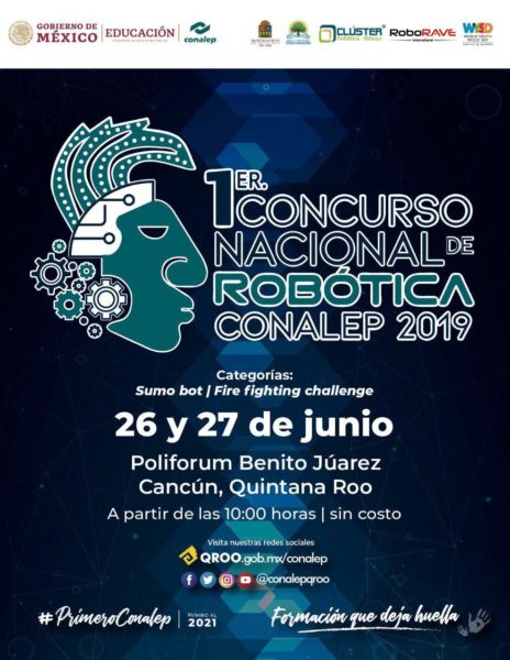 Concurso de Robótica CONALEP en Cancún