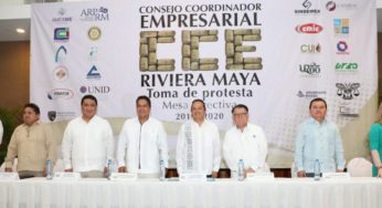 Encabeza Carlos Joaquín toma de protesta del CCE Riviera Maya
