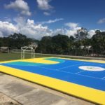 cancha de usos múltiples en El Gallito, Bacalar