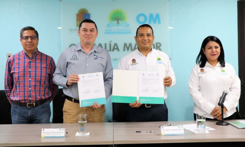 Firman convenio la Oficialía Mayor y el Tec de Carrillo Puerto