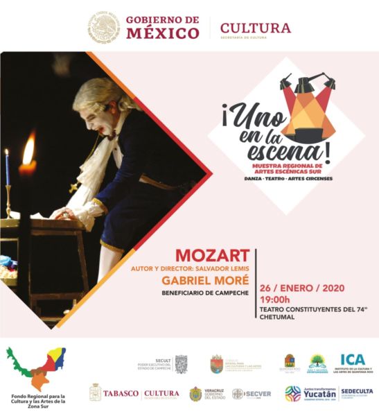 Presentarán en Chetumal, "Mozart" de Salvador Lemis