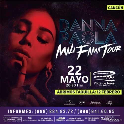 Confirmado: Danna Paola en Cancún el 22 de Mayo ¿Dónde comprar boletos?