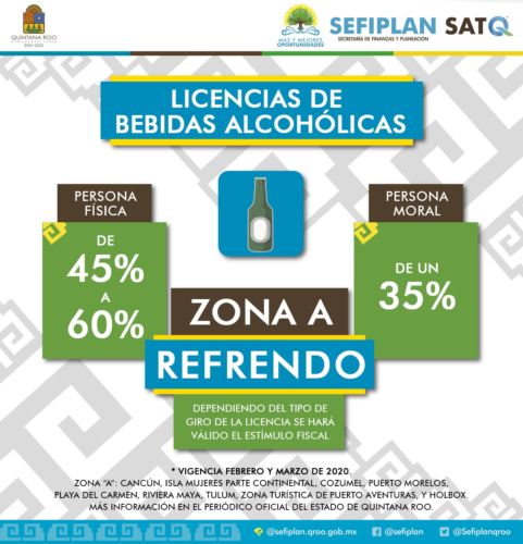 Brindan descuentos en refrendos de licencias para venta de bebidas alcohólicas