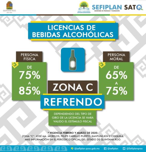 Brindan descuentos en refrendos de licencias para venta de bebidas alcohólicas