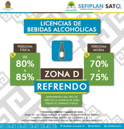 Brindan descuentos en refrendos de licencias para venta de bebidas alcohólicas