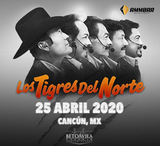 Los Tigres del Norte en a Cancún este 25 de abril