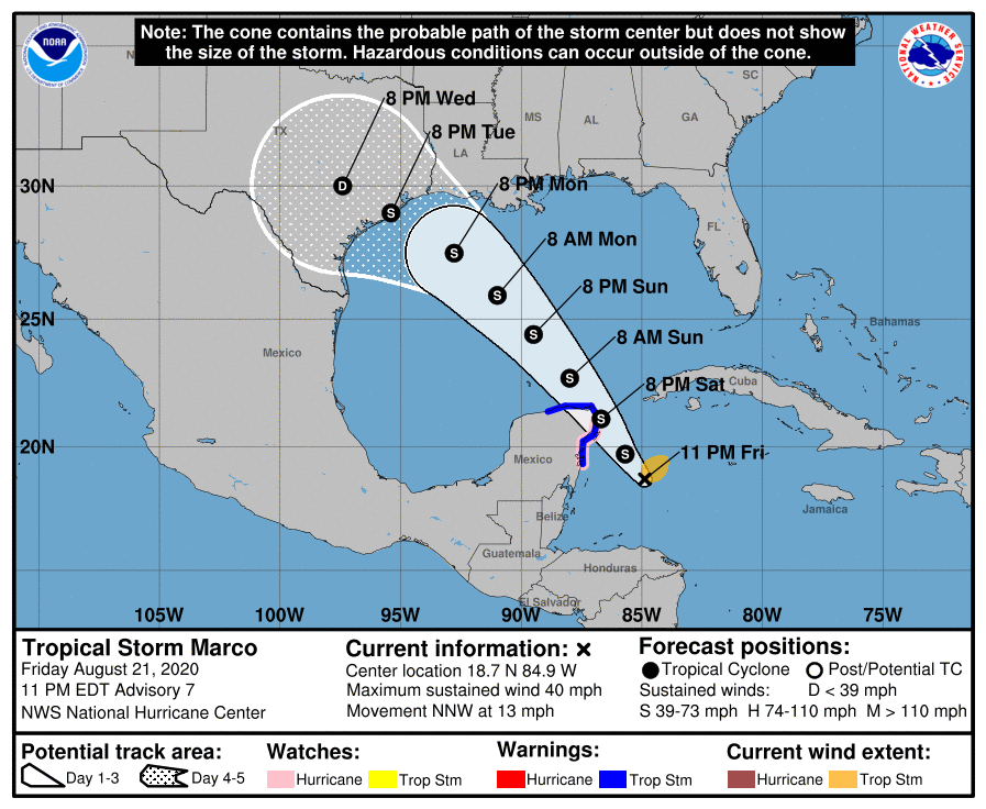 Depresión 14 se convierte en Tormenta tropical Marcos y viene para Cancún