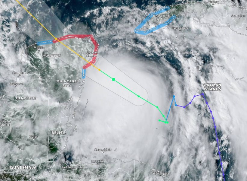 Zeta ya es huracán categoría 1, esta es su trayectoria según pronósticos