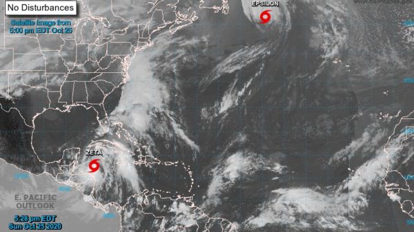 Zeta llegará como huracán a Quintana Roo mañana
