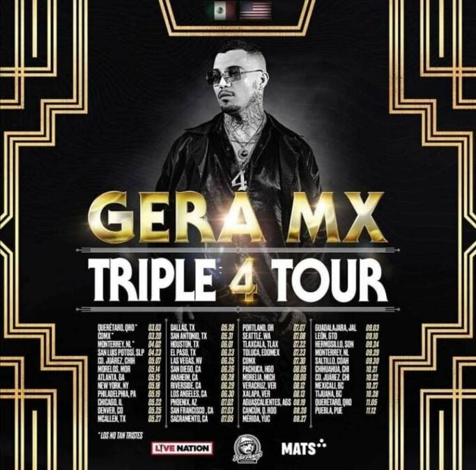 Gera MX llega a Cancún y Mérida presentando el Triple 4 Tour