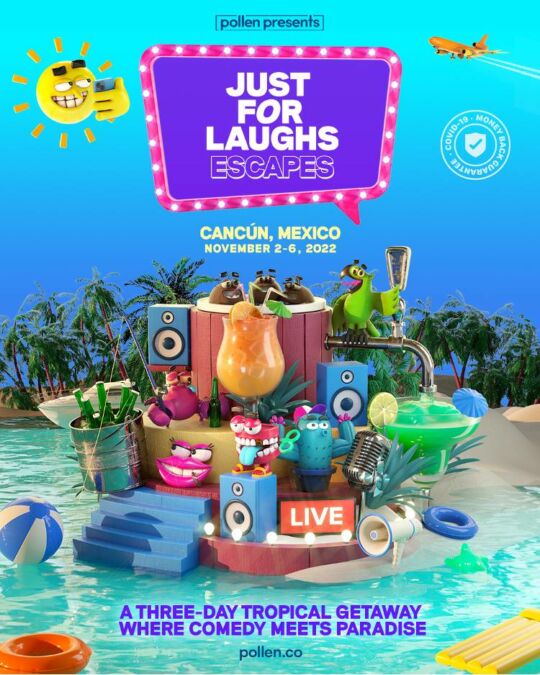 Just For Laughs Escapes regresa a Cancún con mucha comedia en la playa