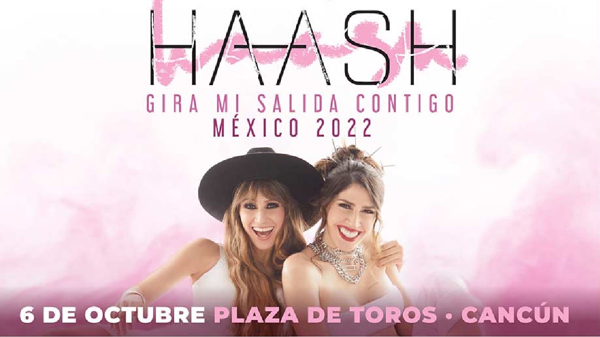 HaAsh en Cancún presentando la gira Mi Salida Contigo