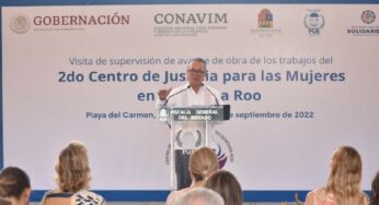 Refrenda Fiscal General, Óscar Montes de Oca, su compromiso de llevar a buen puerto el Centro de Justicia para las Mujeres en Playa del Carmen