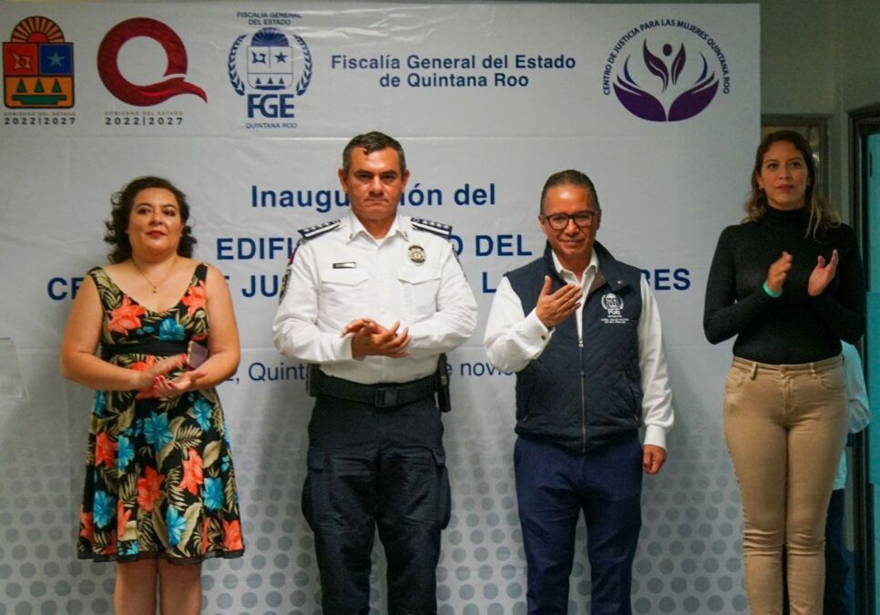 Inaugura el Fiscal General Óscar Montes Oca, Anexo del Centro de Justicia para la Mujer en Benito Juárez