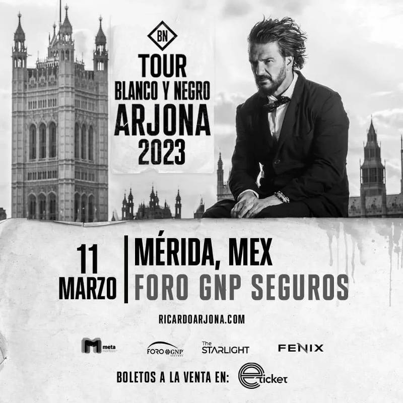 Concierto de Ricardo Arjona en Mérida este 11 de marzo: Info de boletos