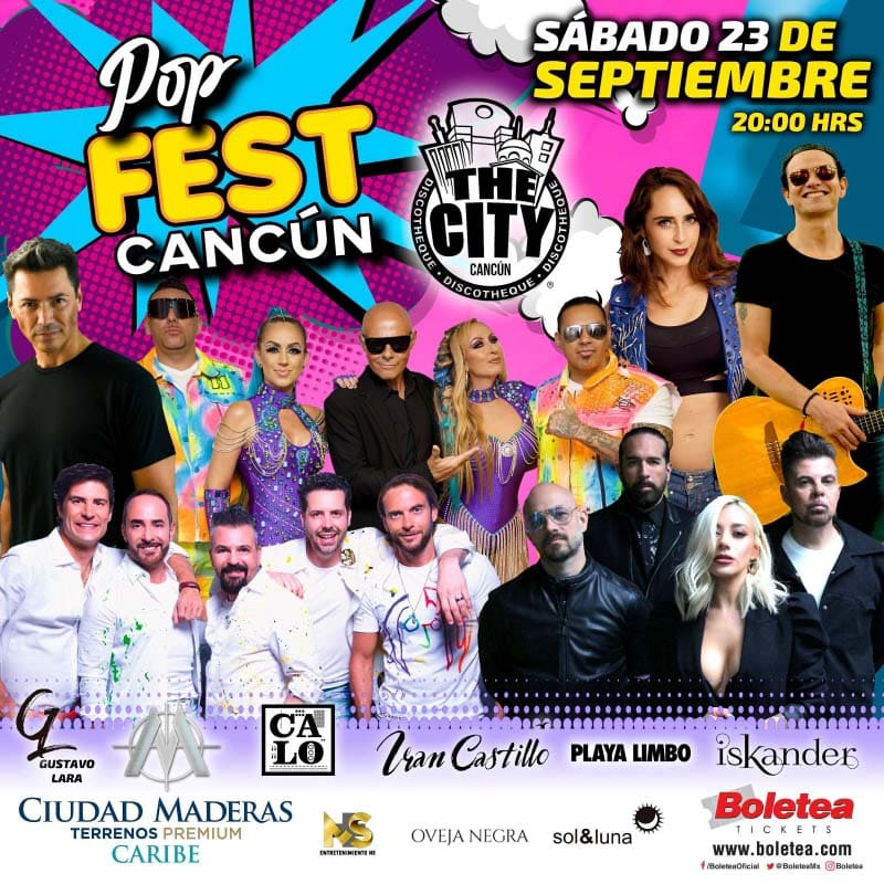 Pop Fest Cancún presenta los artistas más aclamados de los 90’s y 2000’s