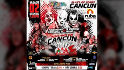 Lucha Libre AAA en Cancún este sábado 2 de diciembre