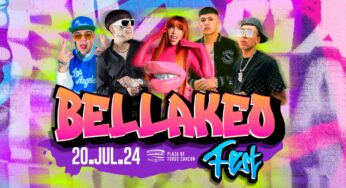 Yeri Mua y Dani Flow en Cancún para el Bellakeo Fest este 20 de julio