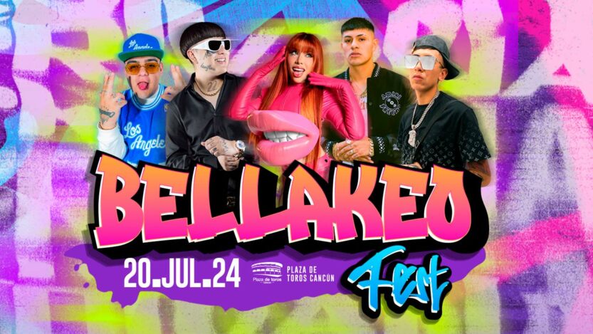 Yeri Mua y Dani Flow en Cancún para el Bellakeo Fest este 20 de julio