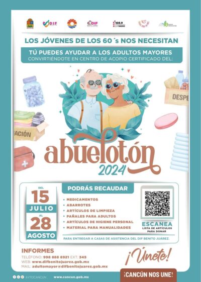 CANCÚN FC SE UNE A LA CAMPAÑA ABUELOTÓN 2024 