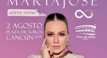 María José en Cancún el 2 de agosto con su Tour Libertad en la Plaza de Toros