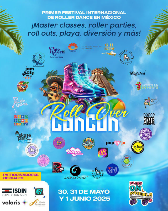 La actriz Gabriela de la Garza presenta “Roll Over Cancún”: primer Festival Internacional de Roller Dance en México