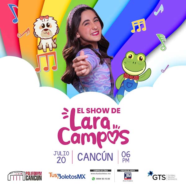 Lara Campos en Cancún este 20 de julio de 2025