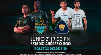 Cancún FC enfrenta a Pumas en partido de pretemporada