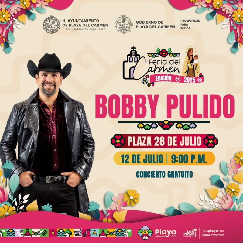 Feria en Playa del Carmen 2025: El Malilla, Bobby Pulido y Molotov