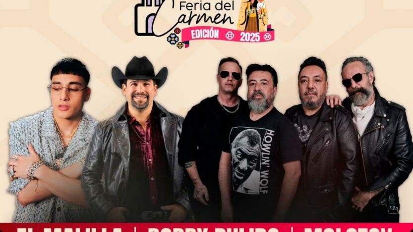 Feria en Playa del Carmen 2025: El Malilla, Bobby Pulido y Molotov