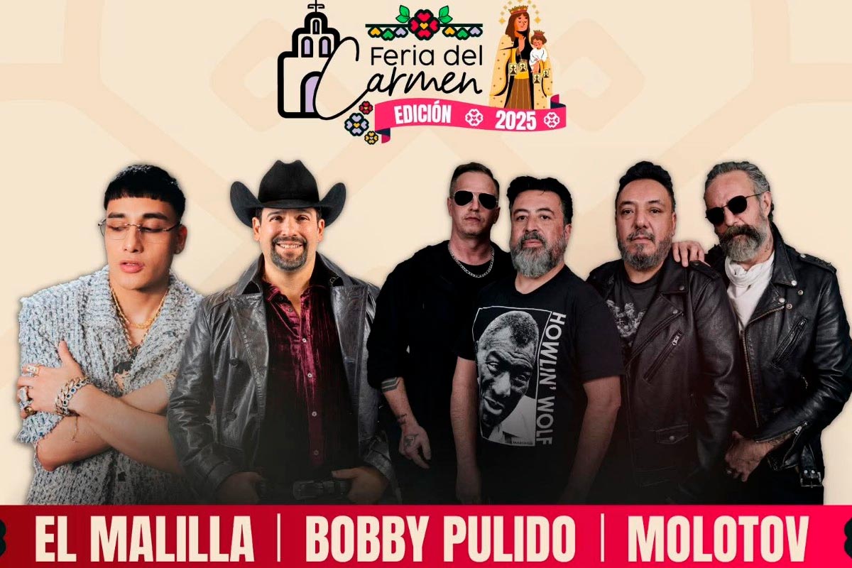 Feria en Playa del Carmen 2025: El Malilla, Bobby Pulido y Molotov