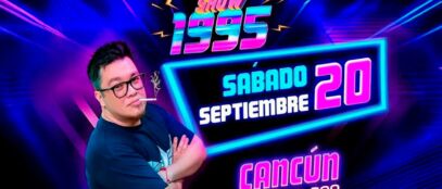 Franco Escamilla en Cancún presentando “Show 1995” este 20 de septiembre