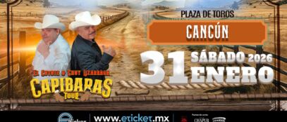 El Coyote y Chuy Lizárraga traerán el “Capibaras Tour” a Cancún este 31 de enero de 2026