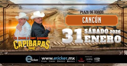 El Coyote y Chuy Lizárraga traerán el “Capibaras Tour” a Cancún este 31 de enero de 2026