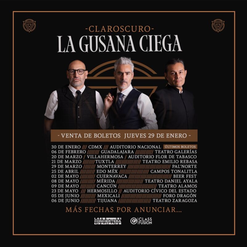 La Gusana Ciega regresa a Cancún este 2026 en el Teatro Álamos