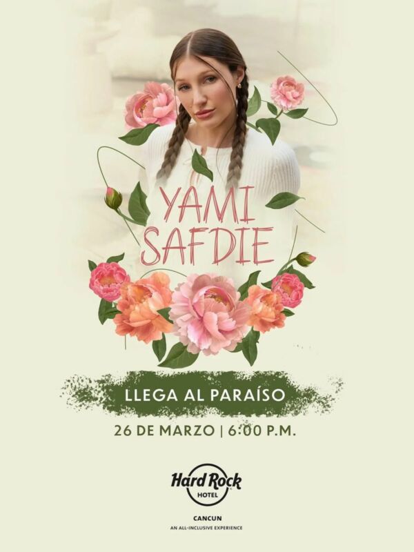 Yami Safdie en Cancún dará showcase acústico en el Hard Rock Hotel