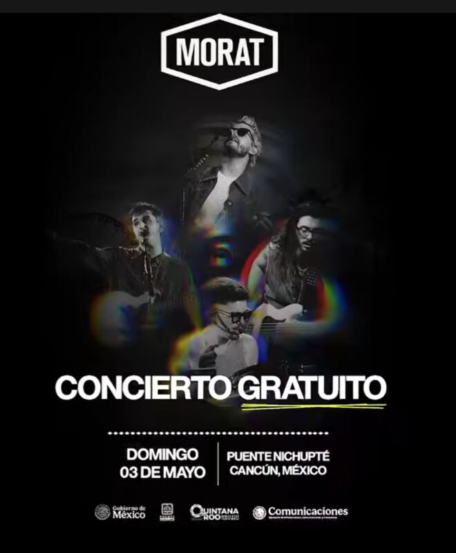 Morat en Cancún: concierto gratis por inauguración del Puente Nichupté este 3 de mayo