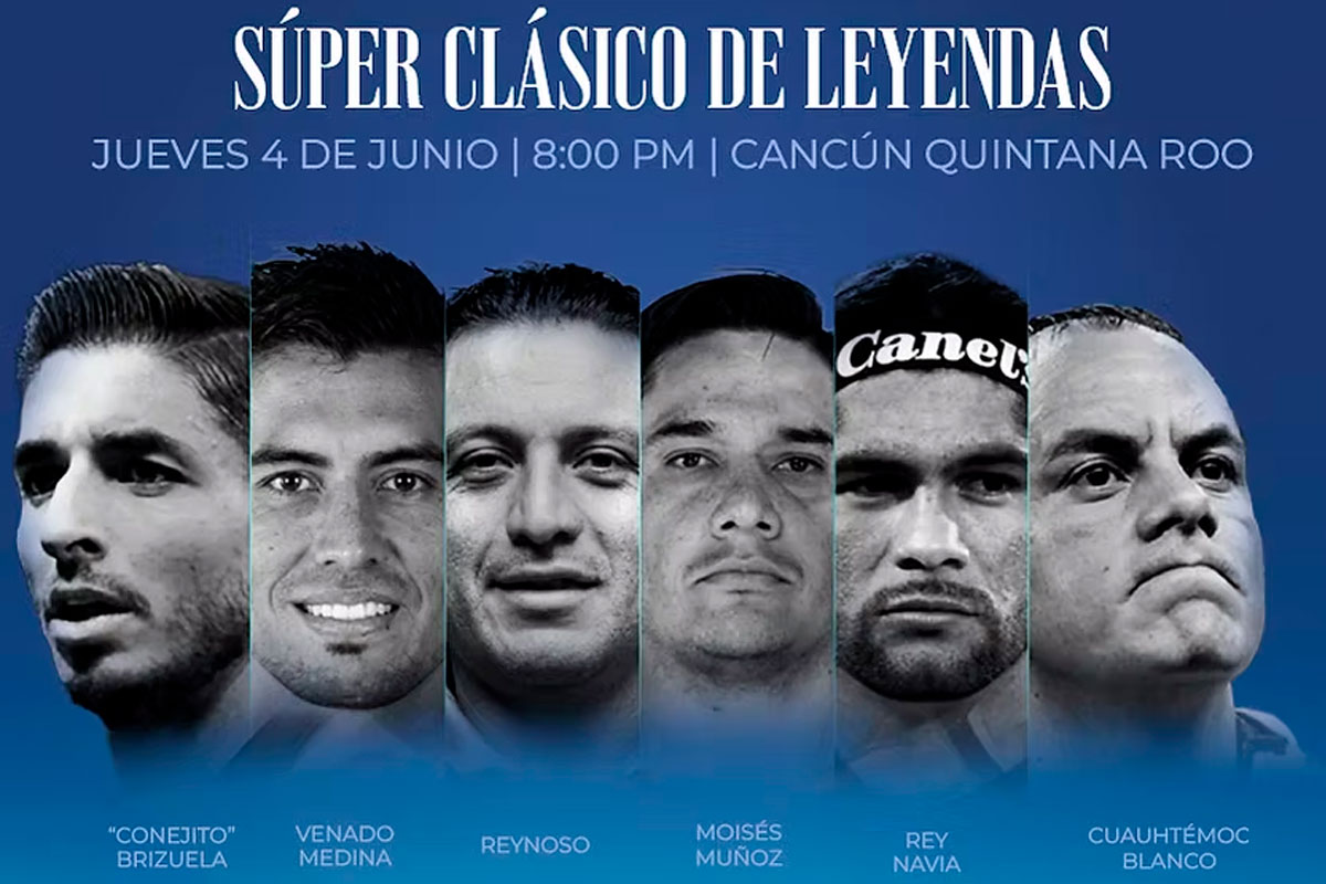 Cuauhtémoc Blanco encabeza el Clásico de Leyendas en Cancún este 4 de junio