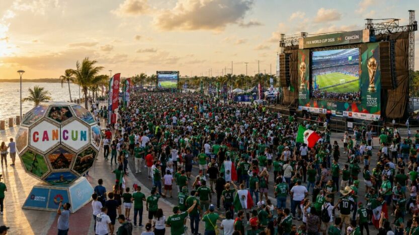 Fut Fest en el Caribe Mexicano: Cancún, Tulum, Cozumel, Isla Mujeres y Bacalar vivirán el debut de México en el Mundial 2026