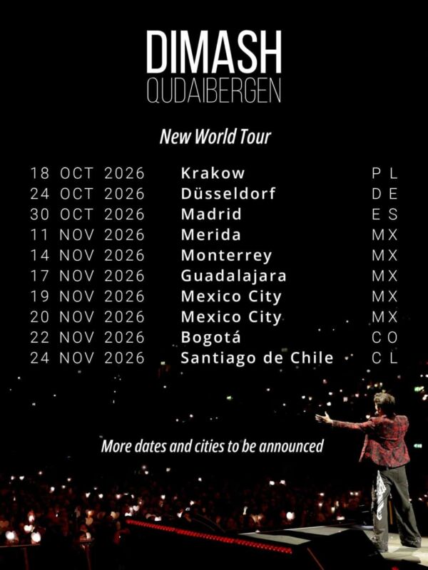 Dimash Qudaibergen en Mérida con su New World Tour 2026